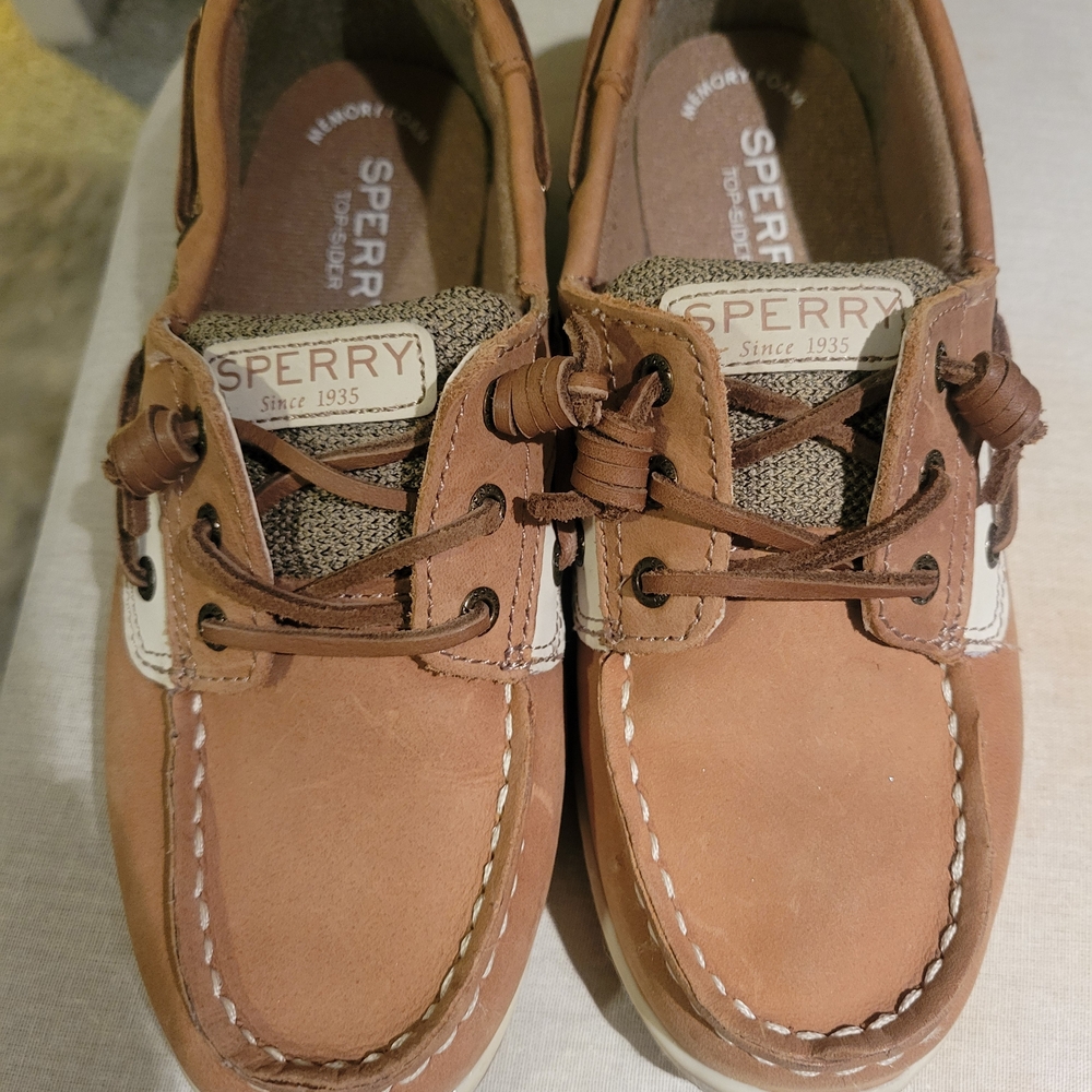Sperry Tan Boat Shoes